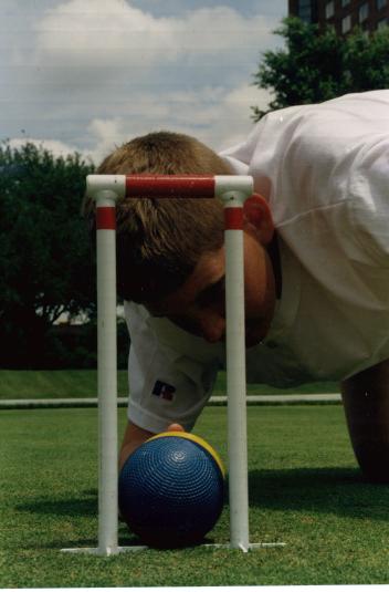 Jordan Garrett sets up a peel